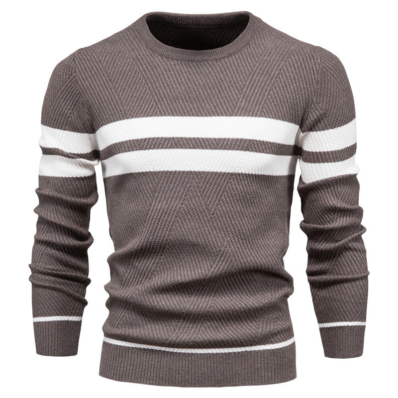 Kaufmann™ | Pulover modern pentru bărbați cu model în dungi