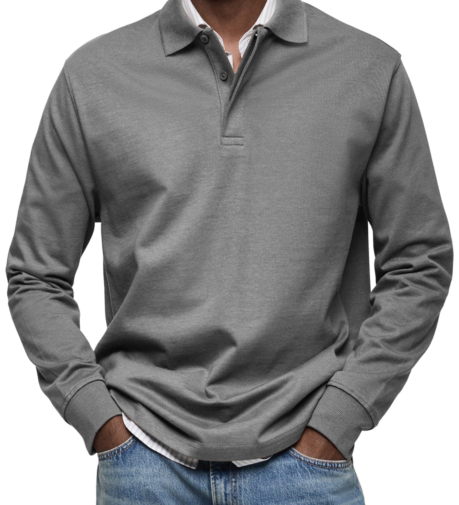 Laurent Celje | Polo de lux cu mânecă lungă