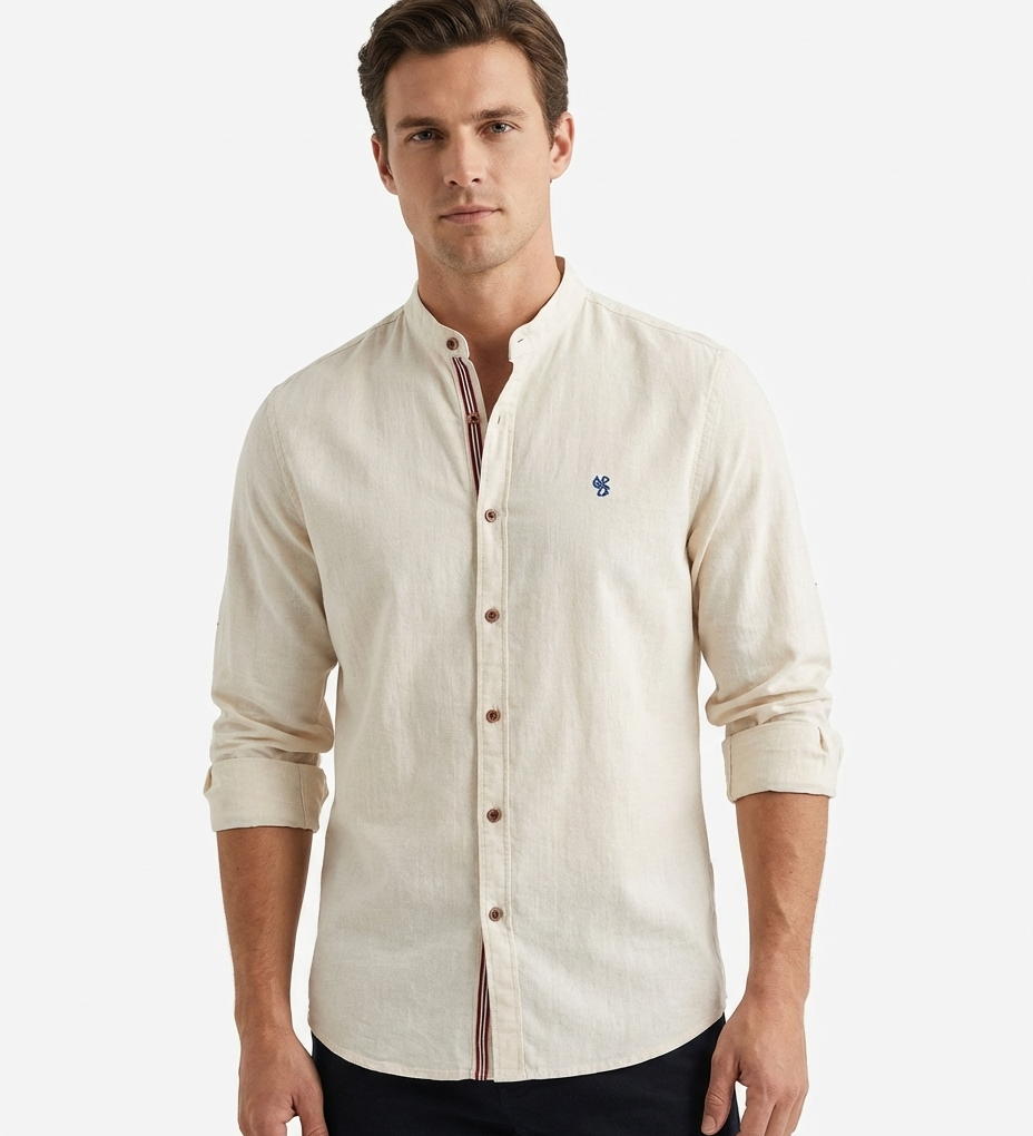 Tobias™ | Polo modern cu mâneci lungi pentru bărbați cu guler polo