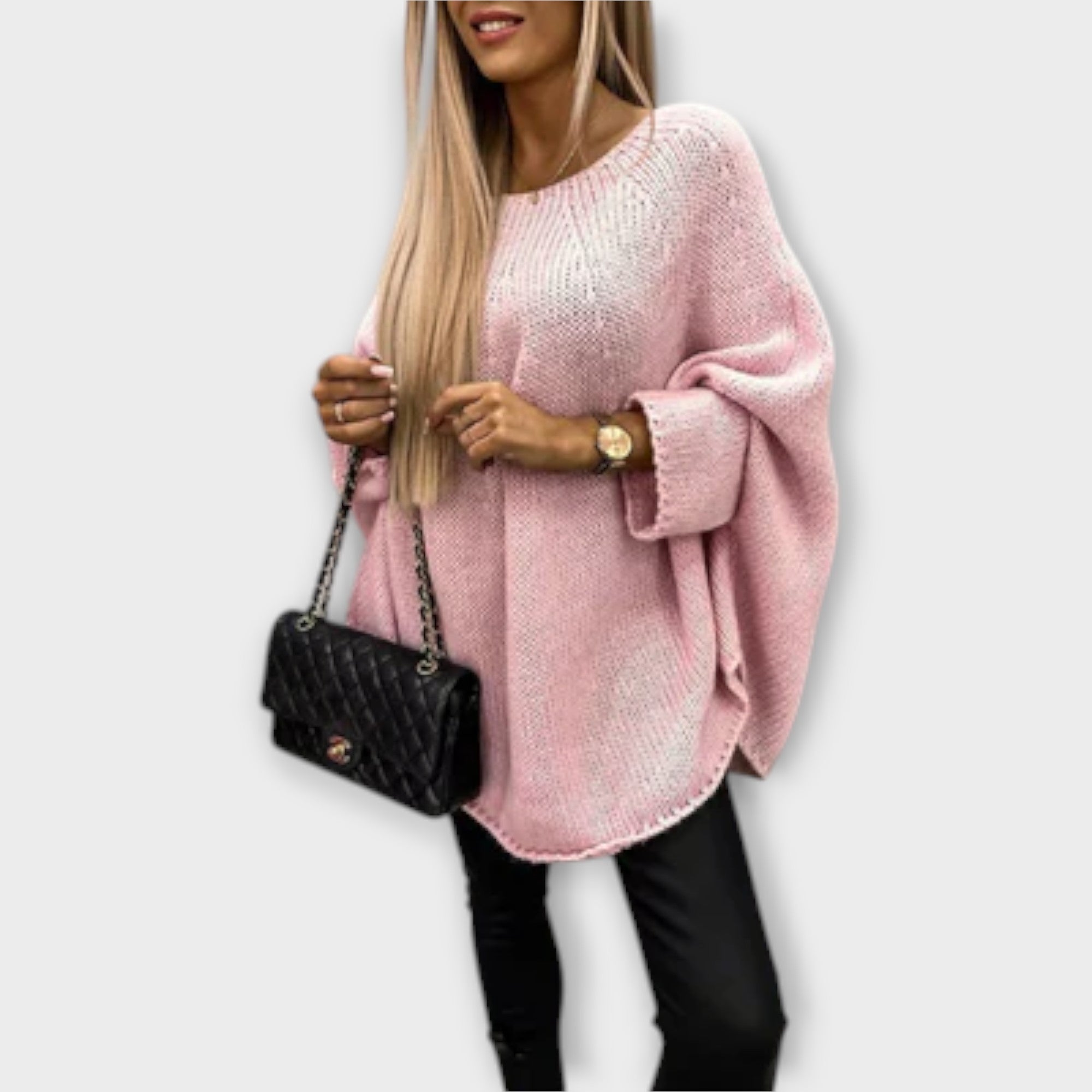 Izabel - Pulover elegant pentru femei cu guler rotund
