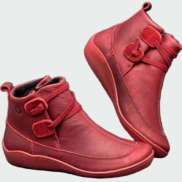 Jelica - Botine din piele ortopedică de înaltă calitate