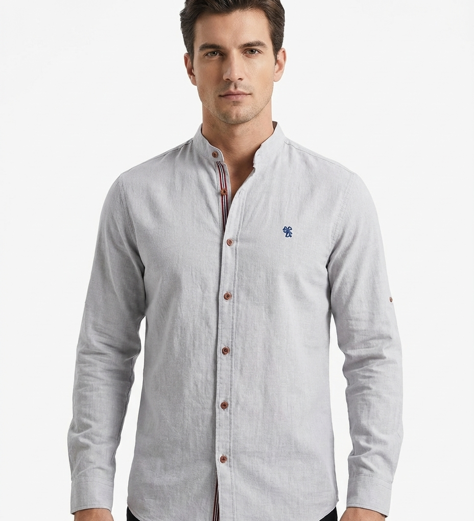 Tobias™ | Polo modern cu mâneci lungi pentru bărbați cu guler polo