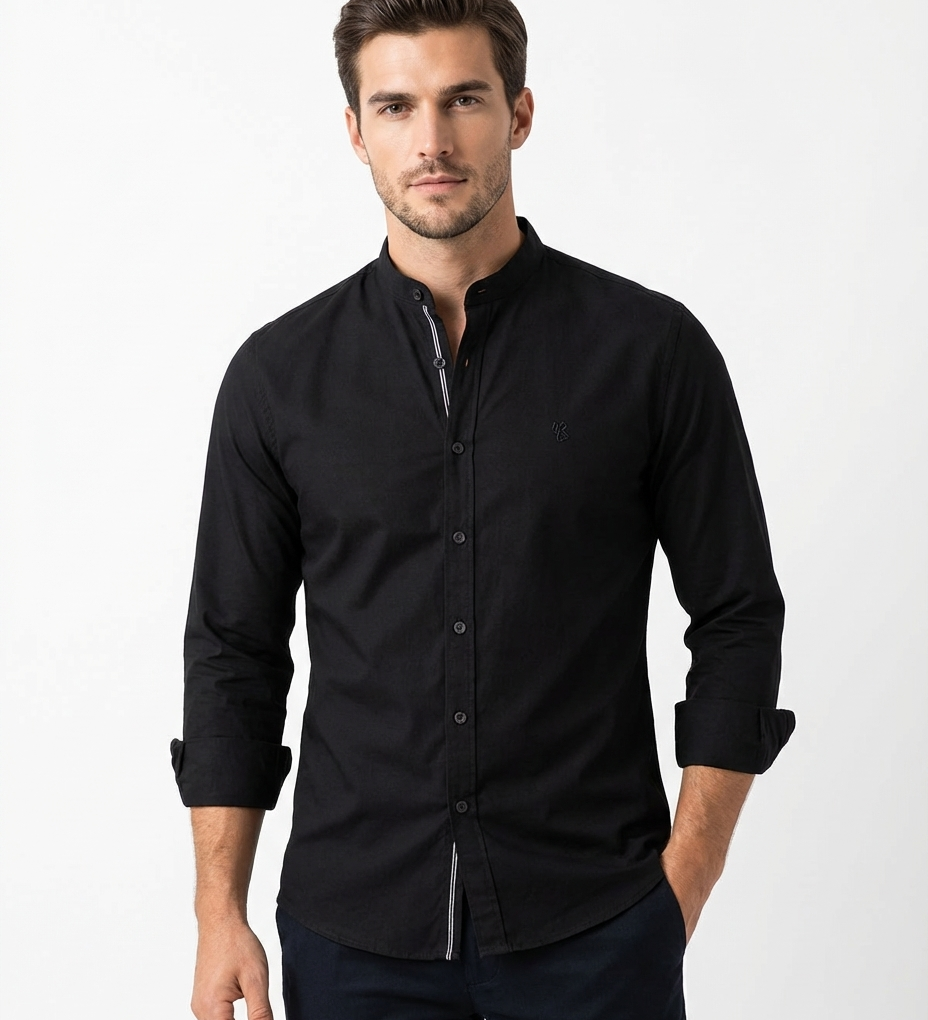 Tobias™ | Polo modern cu mâneci lungi pentru bărbați cu guler polo