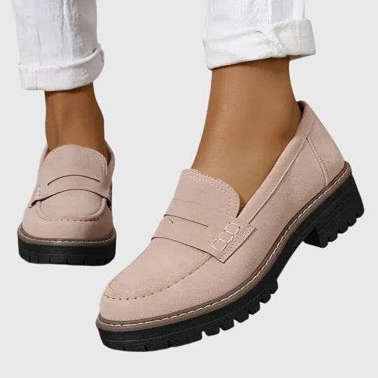 Clara | Mocasini intemporeli din piele întoarsă