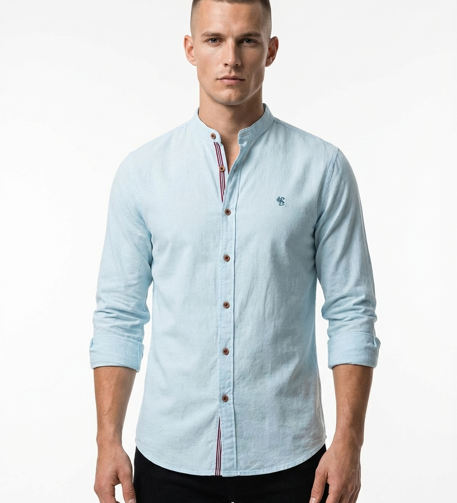 Tobias™ | Polo modern cu mâneci lungi pentru bărbați cu guler polo