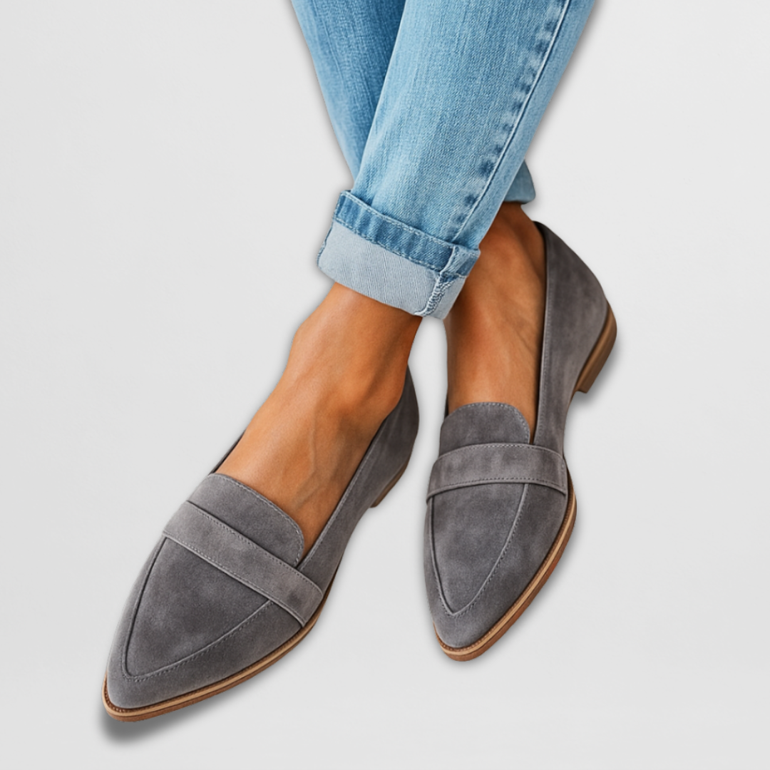 Andresa – Mocasini semi-eleganți din nubuc pentru femei