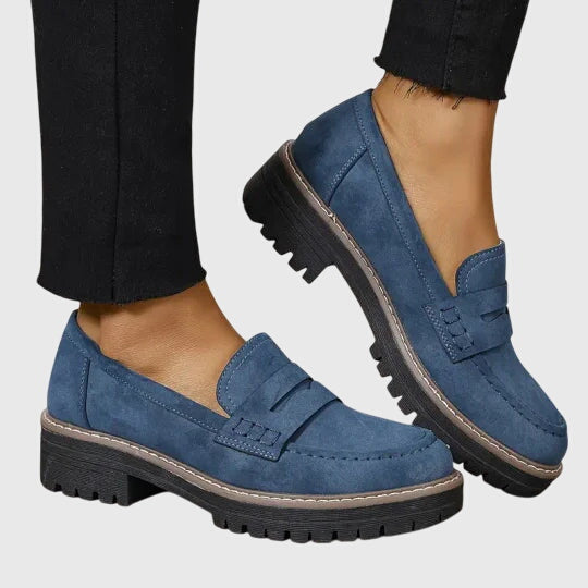 Clara | Mocasini intemporeli din piele întoarsă