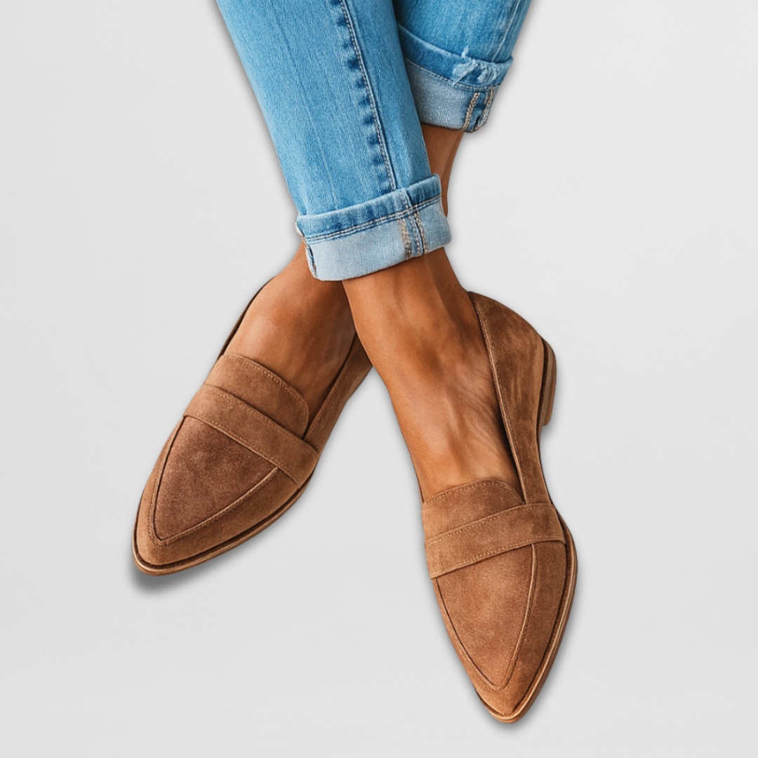 Andresa – Mocasini semi-eleganți din nubuc pentru femei