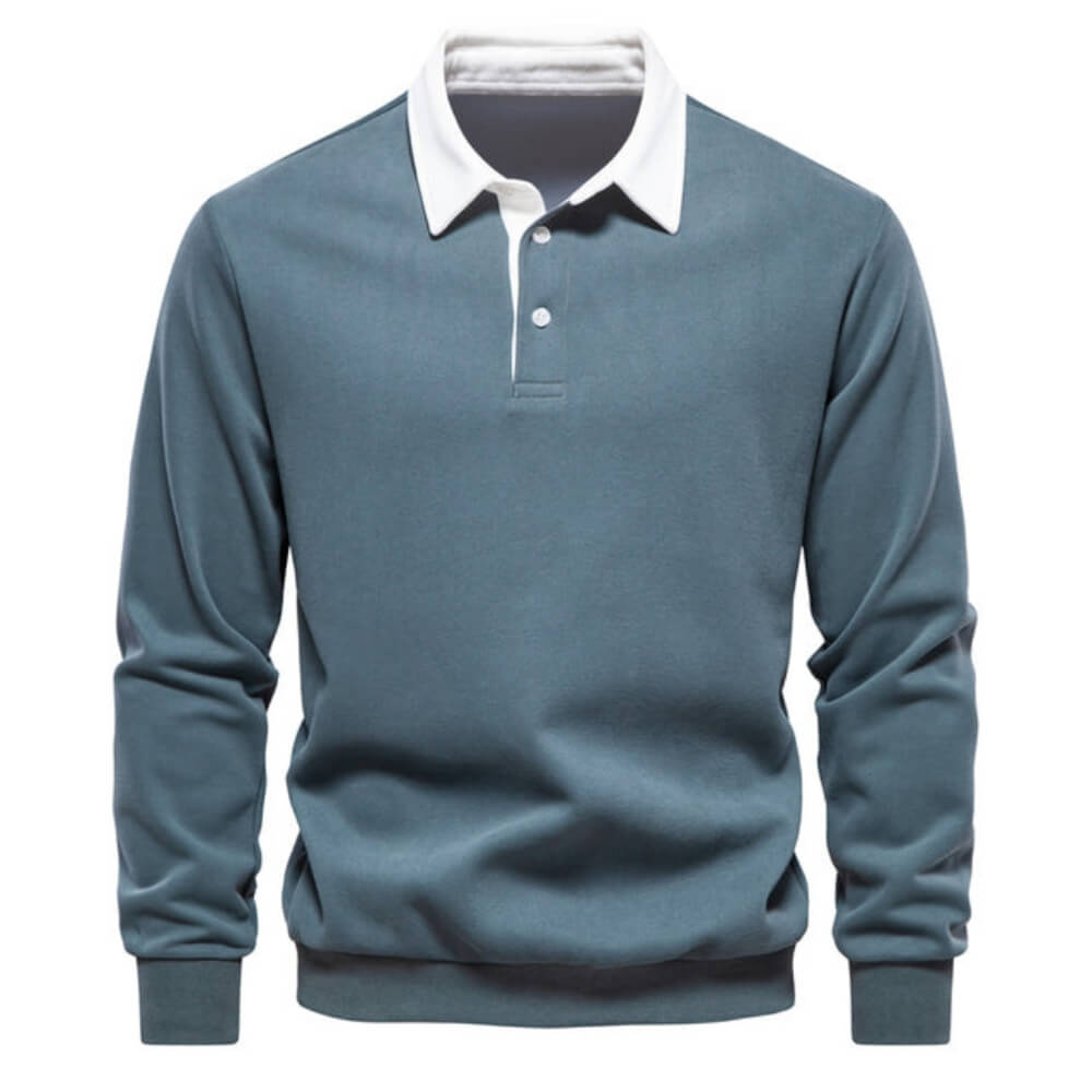 Emil™ | Polo elegant cu mâneci lungi pentru bărbați
