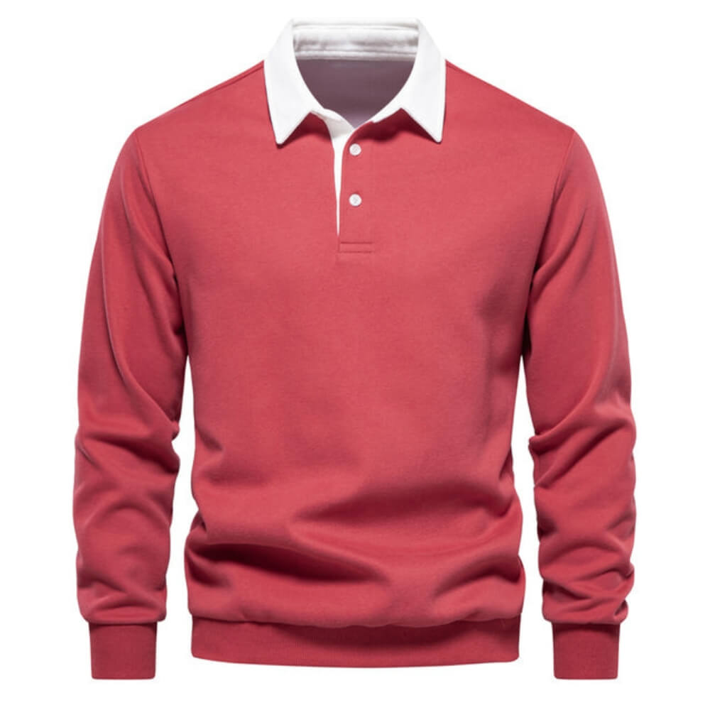 Emil™ | Polo elegant cu mâneci lungi pentru bărbați