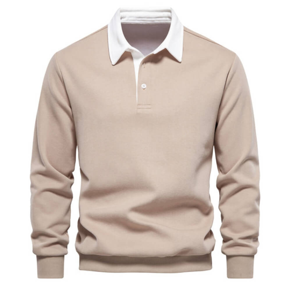 Emil™ | Polo elegant cu mâneci lungi pentru bărbați