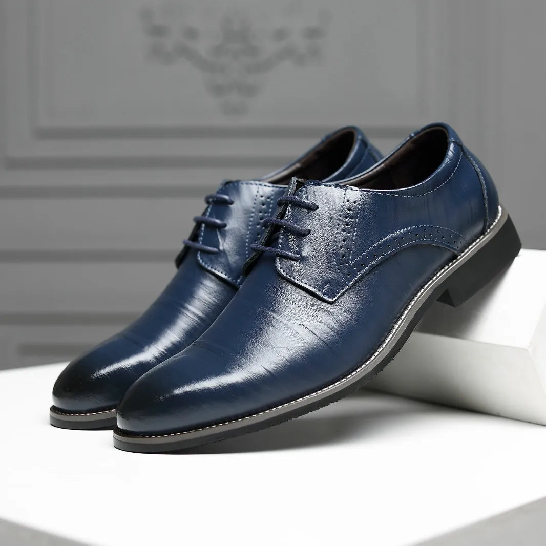 Pantofi clasici Roma Richelieu cu vârf floral