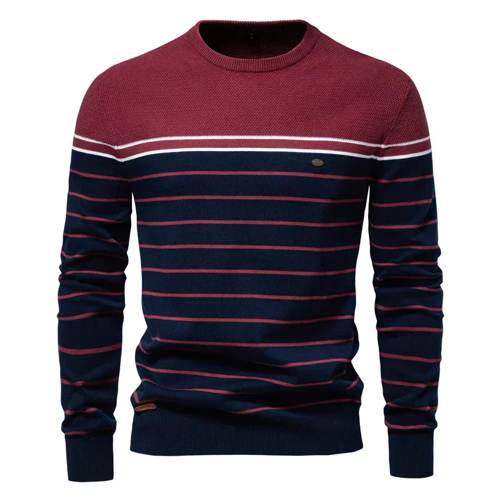 Wagenfeld™ | Pulover cu dungi pentru bărbați