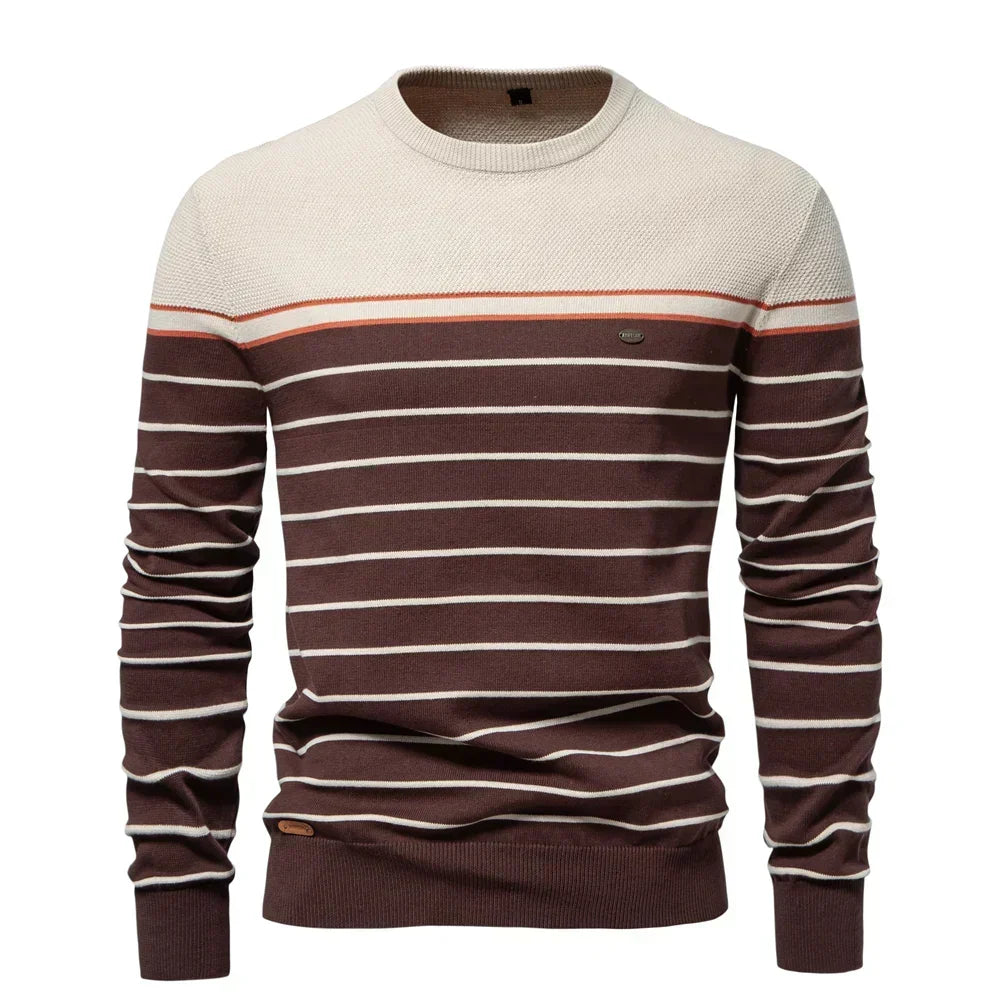 Wagenfeld™ | Pulover cu dungi pentru bărbați