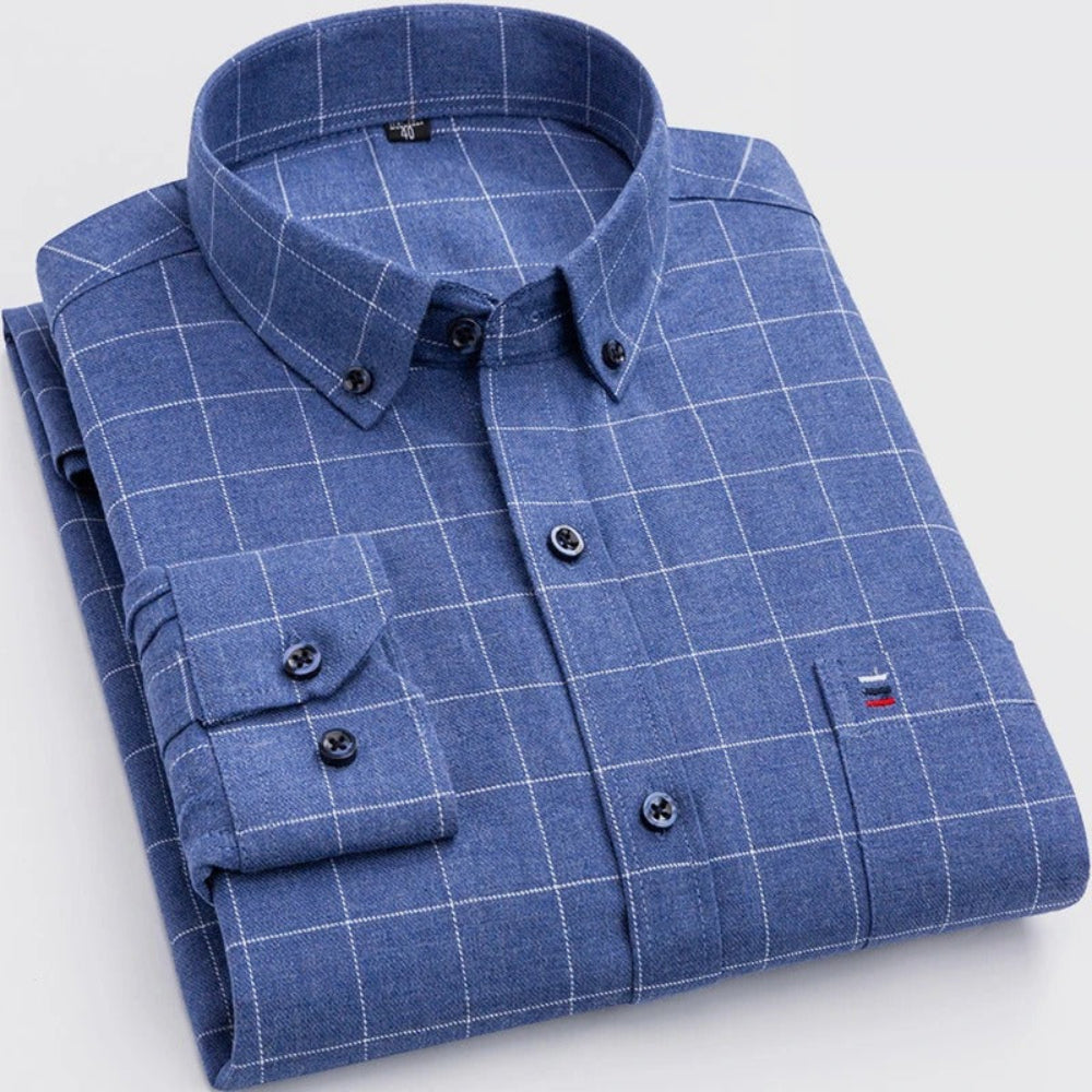 Patrick™ | Cămașă cu mâneci lungi pentru bărbați cu model cald