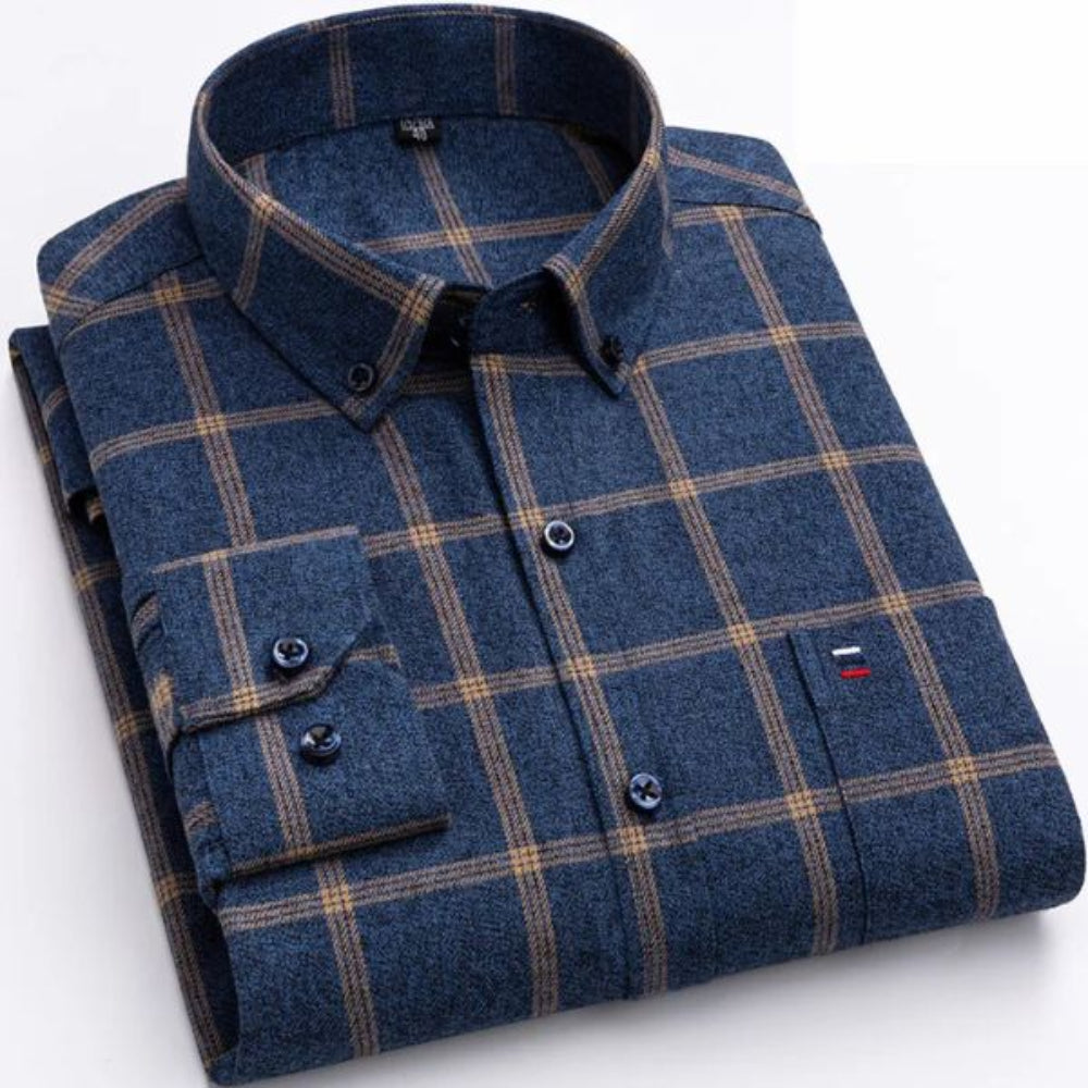 Patrick™ | Cămașă cu mâneci lungi pentru bărbați cu model cald