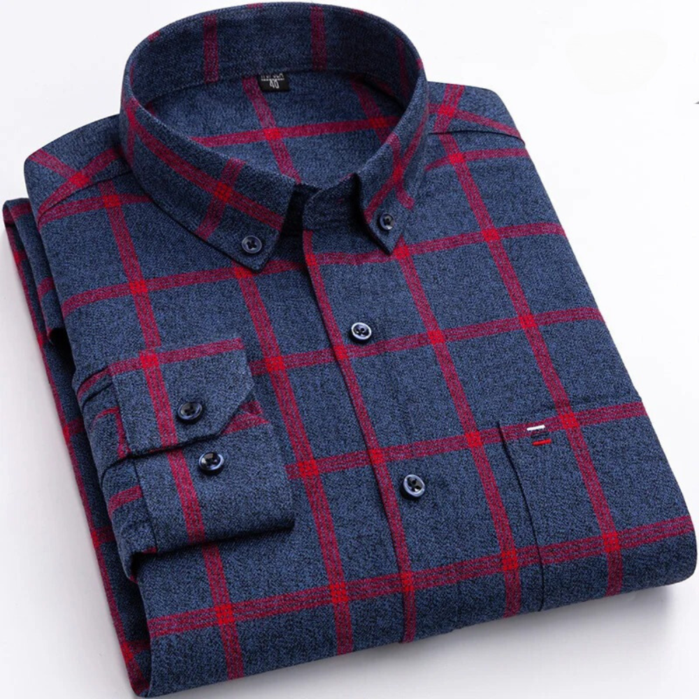 Patrick™ | Cămașă cu mâneci lungi pentru bărbați cu model cald