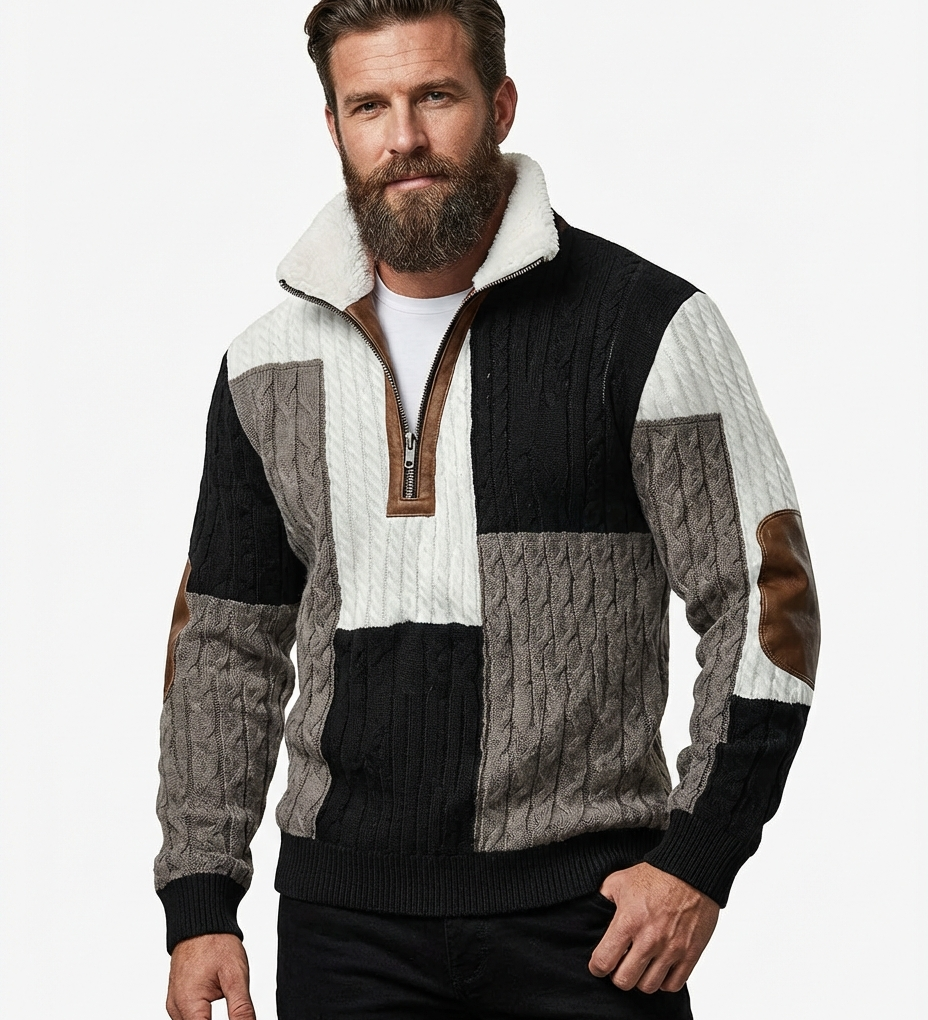 Will™ - Pulover elegant și confortabil pentru bărbați cu guler din fleece cald