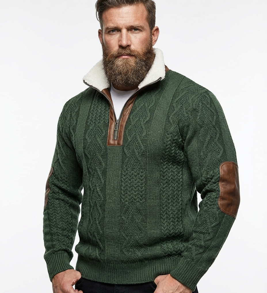 Will™ - Pulover elegant și confortabil pentru bărbați cu guler din fleece cald