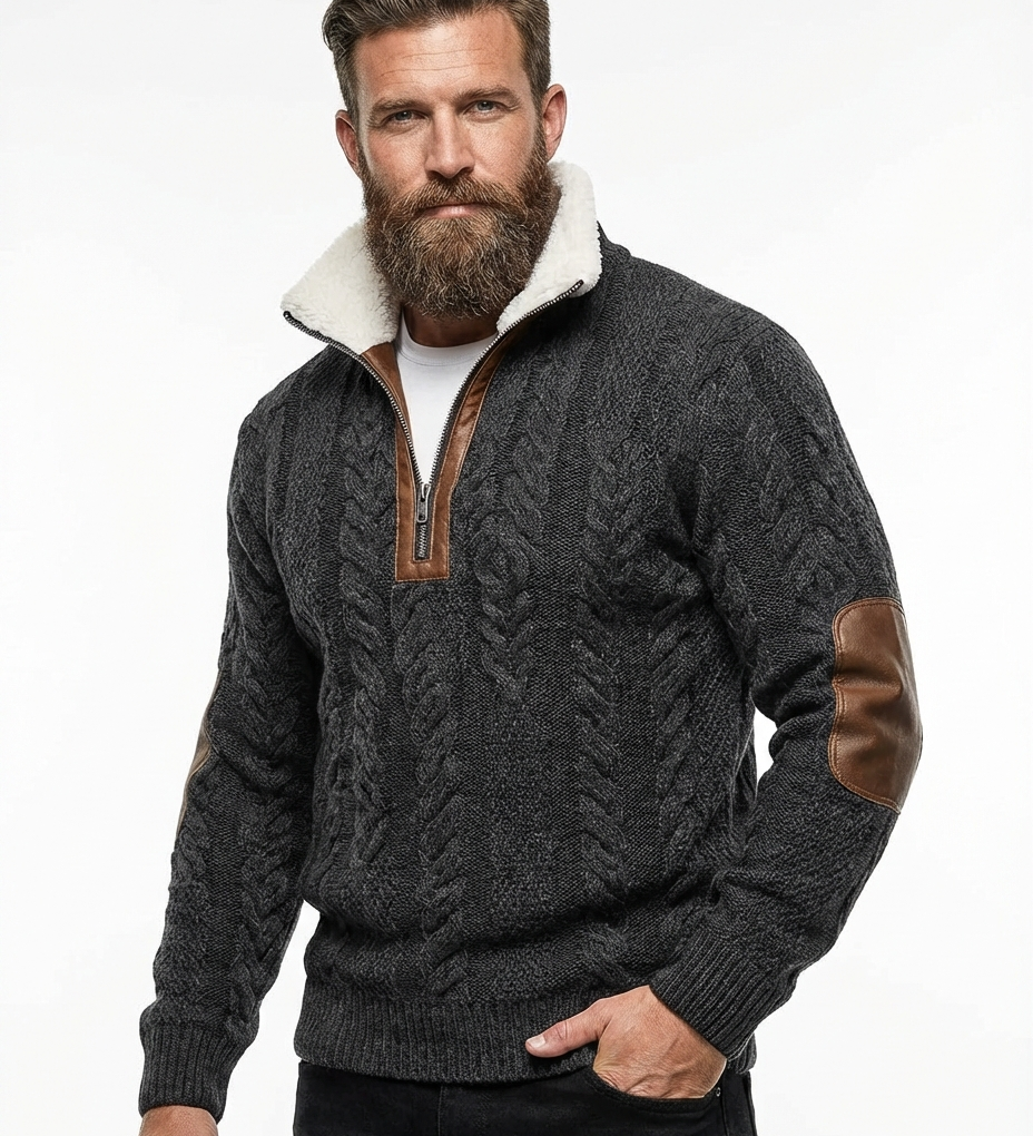 Will™ - Pulover elegant și confortabil pentru bărbați cu guler din fleece cald