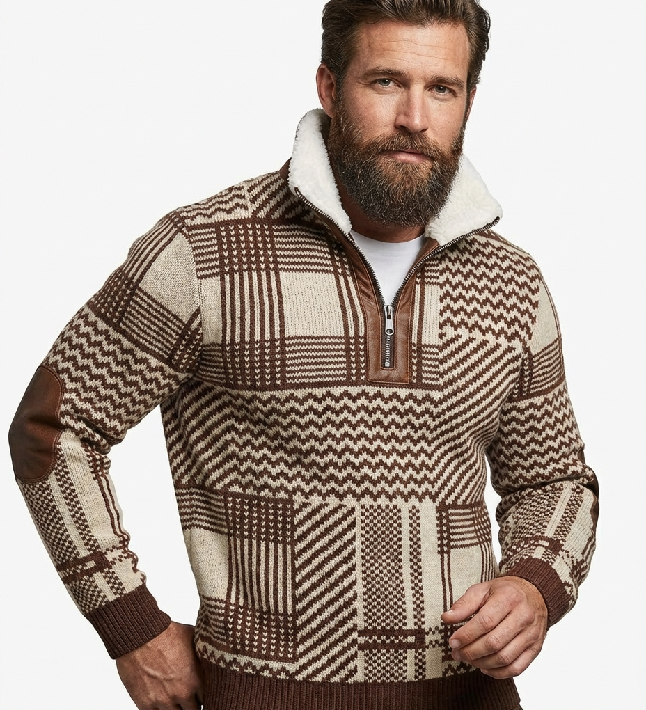 Will™ - Pulover elegant și confortabil pentru bărbați cu guler din fleece cald