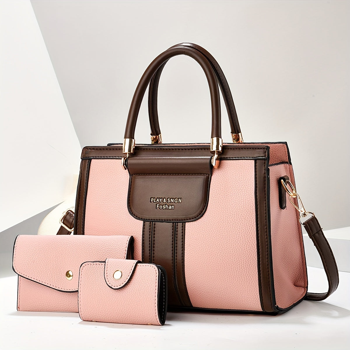 Luna | Set elegant de genți din piele 3 piese