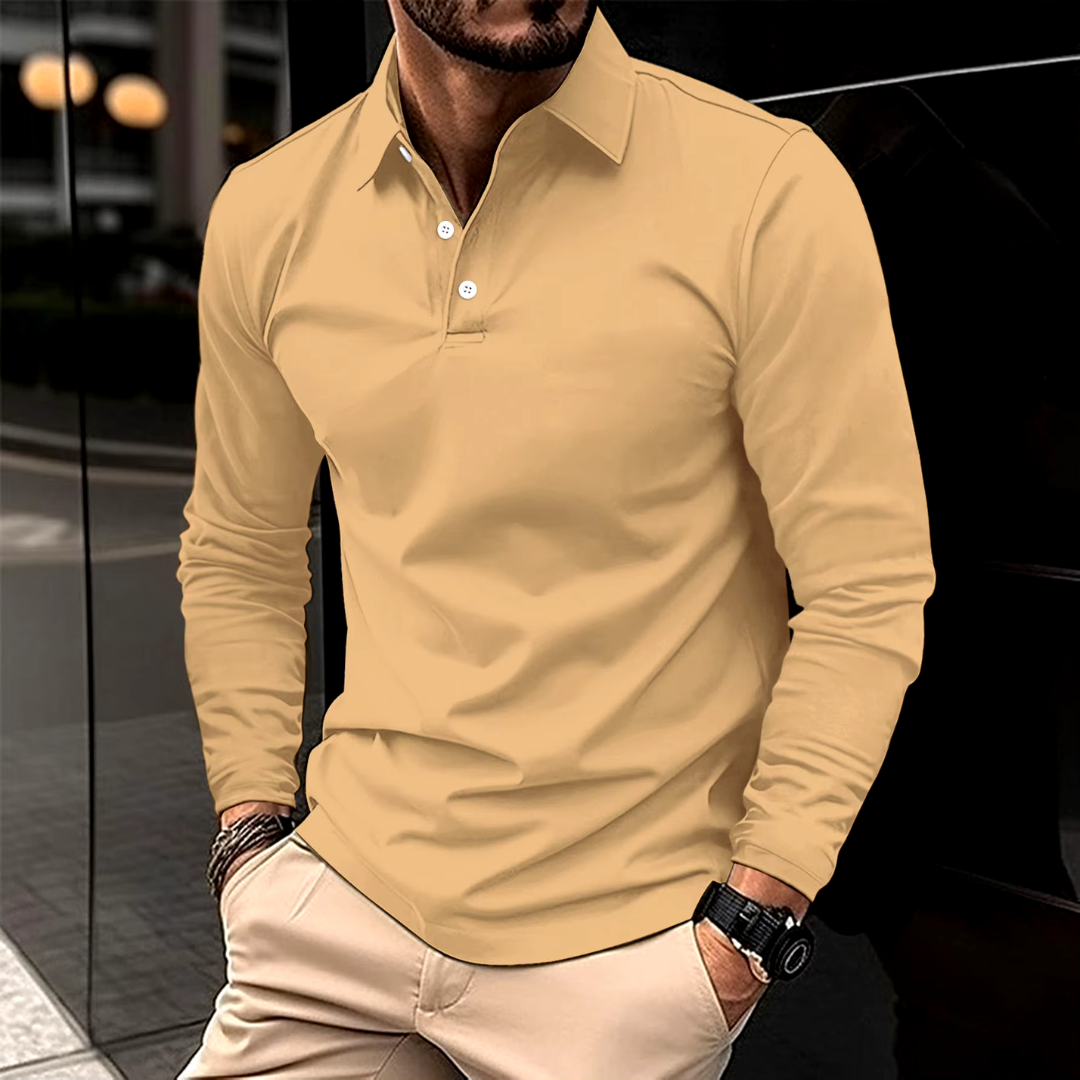 Ethan™ | Polo cu mânecă lungă