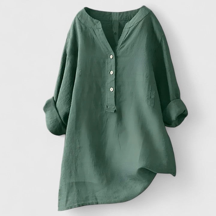 Annie | Tricou elegant cu nasturi