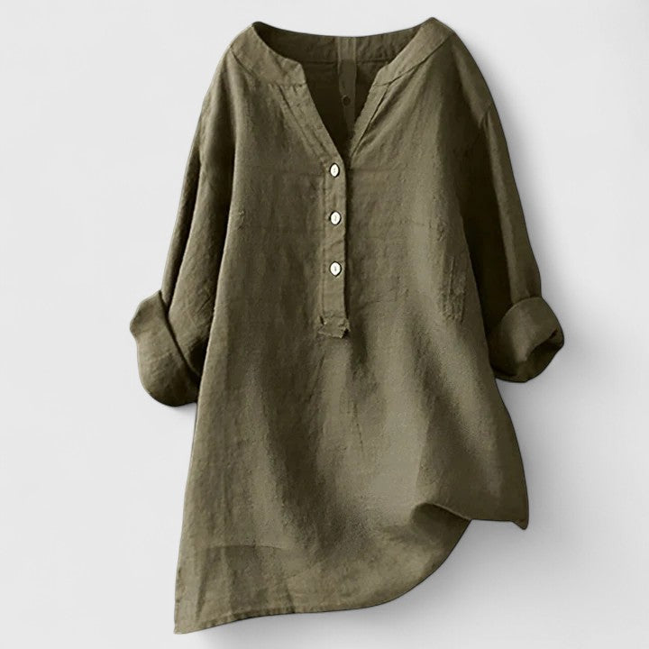 Annie | Tricou elegant cu nasturi