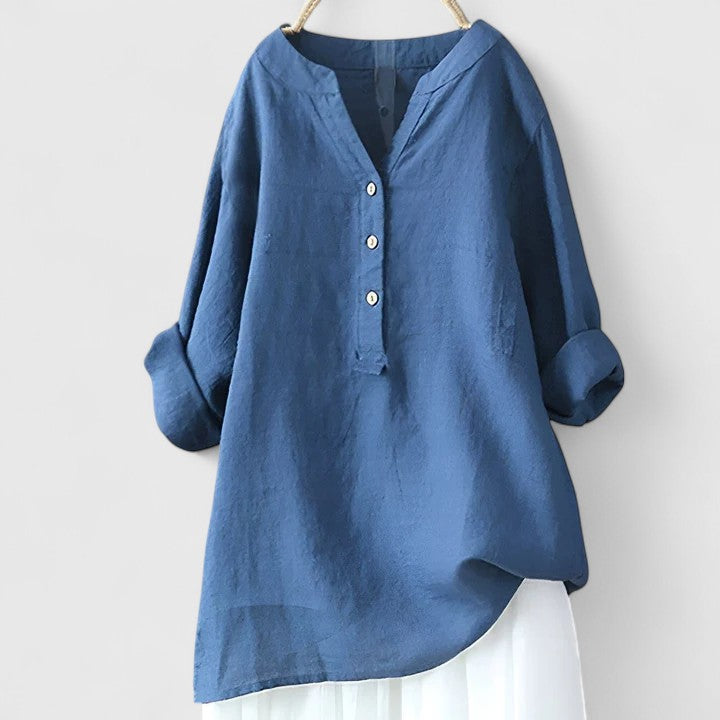 Annie | Tricou elegant cu nasturi