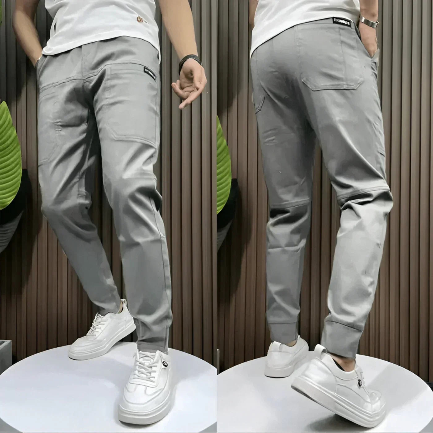 Pantaloni cargo premium cu croială flexibilă