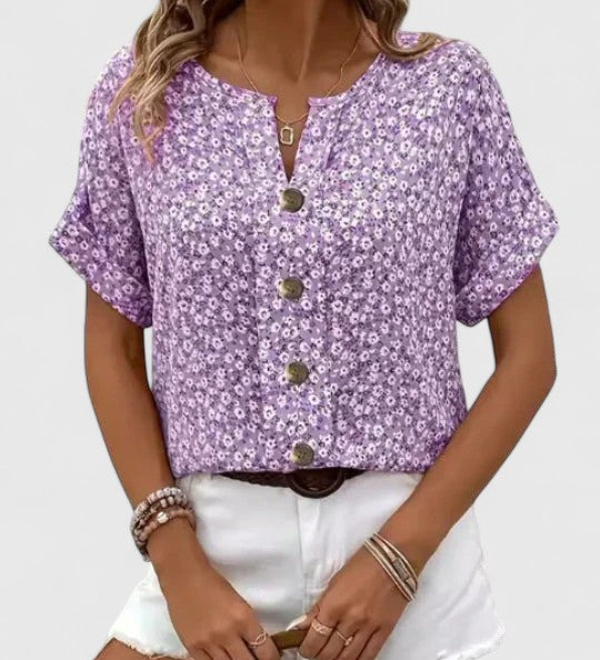 Annie | Bluză Elegantă de Vară cu Flori